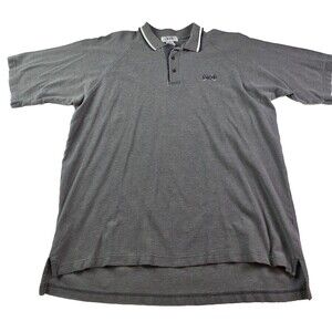 Izod Men's Large Gray Short Sleeve Polo Shirt